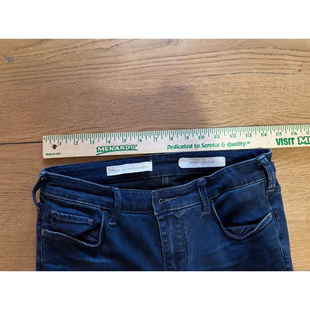 Anthropologie Pilcro And The Letterpress Women Size 30 Serif Jeans Skinny City - Picture 5 of 13